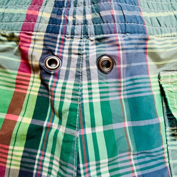 POLO Ralph Lauren Mens XXL Plaid Board Shorts Drawstring Mesh Lined Pockets - Picture 3 of 16